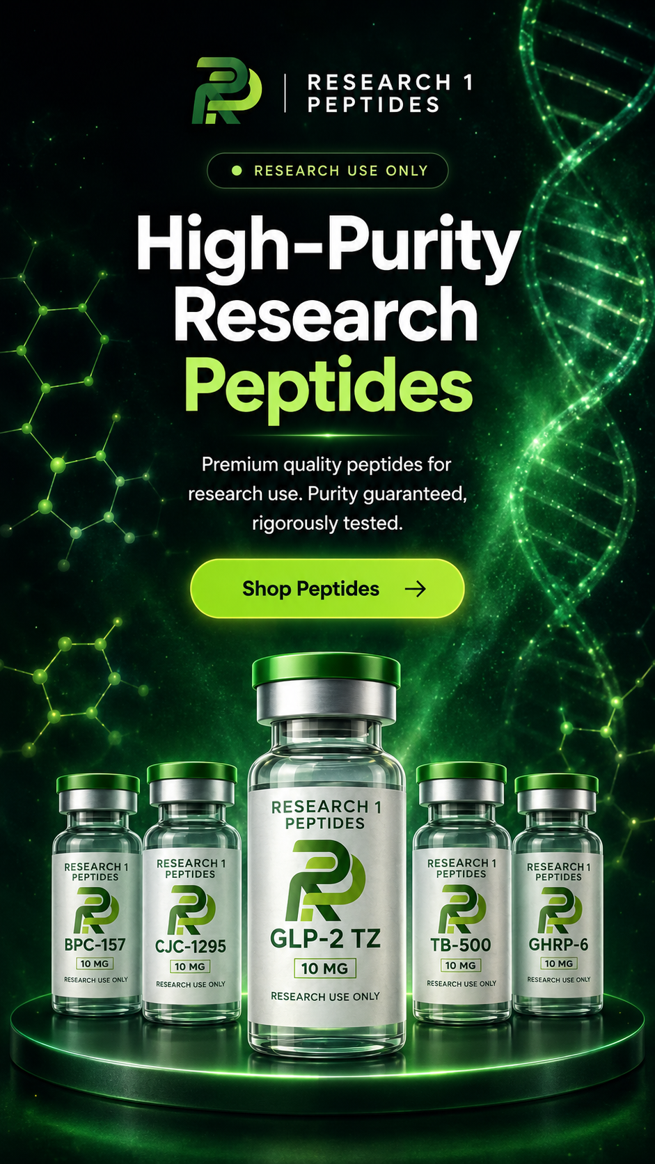 Research 1 Peptides - High-Purity Research Peptides
